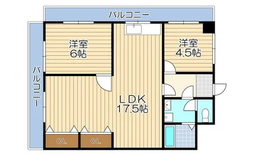第三睦実ビル【402号室】の間取り