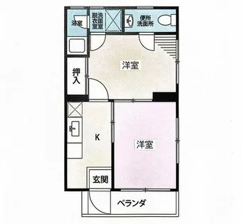 レジデンス徳川【1階】の間取り