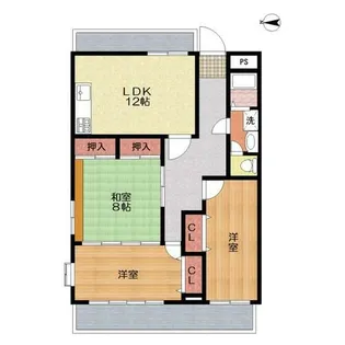 リバーマンション【2階】の間取り