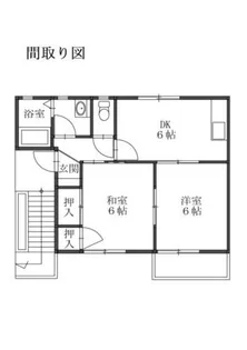 サンパレスみゆき【1階】の間取り