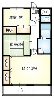 和歌山県海南市重根【マンション】の間取り