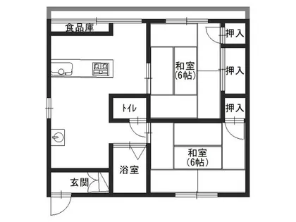大阪府堺市北区新金岡町5丁【アパート】の間取り