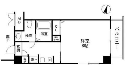 PISO六甲【3階】の間取り