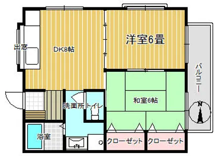 BSちくしの【102号室】の間取り
