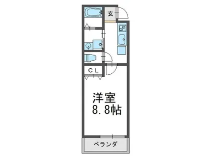 フジパレス西宮北口Ⅰ番館【3階】の間取り