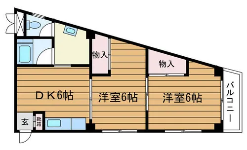 大阪府吹田市山手町2丁目【マンション】の間取り