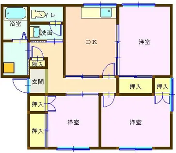 メゾン忠見【201号室】の間取り