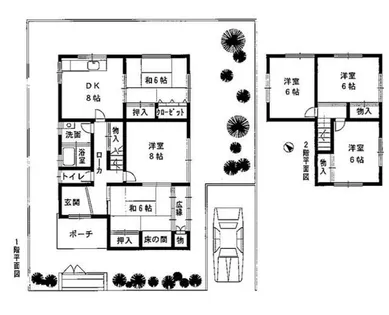 大阪府大阪狭山市大野台4丁目【一戸建】の間取り