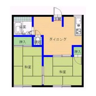 メゾン幸【101号室】の間取り