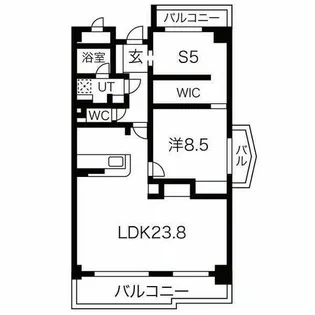 茶屋ヶ坂プログレス【1階】の間取り
