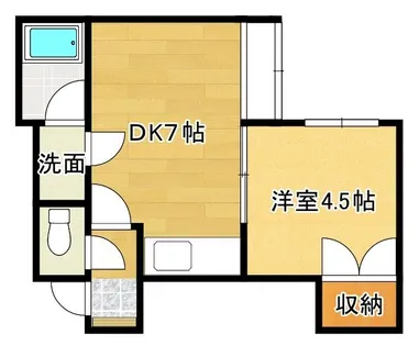 スタジオ22【203号室】の間取り