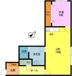 サンフラワーⅡ【12号室】の間取り