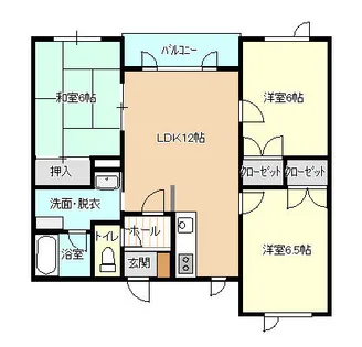 メゾンつちや【203号室】の間取り