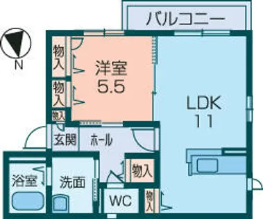 奈良県橿原市五条野町【アパート】の間取り