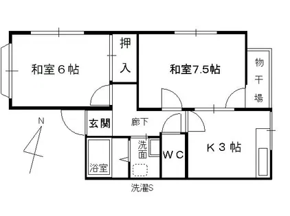 フォルム宮川【201号室】の間取り