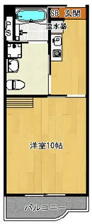 海夢館【403号室】の間取り