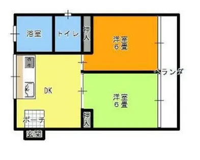真鶴ビル【301号室】の間取り