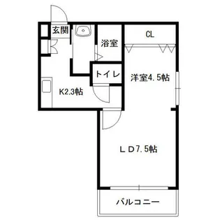 ウエストヴィレッジ23【4階】の間取り