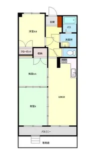 サンライフ恒見【1階】の間取り