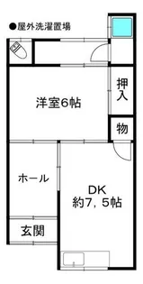 金兵荘【-C号室】の間取り