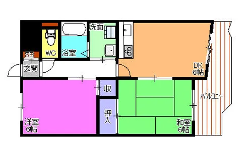 ハイムマツモト【3階】の間取り