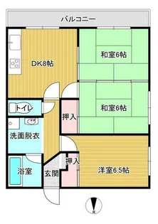 法隆寺マンション1【207号室】の間取り