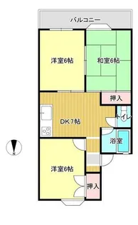 モンメゾンいかるが【102号室】の間取り