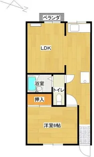 バークレイハイツ【204号室】の間取り