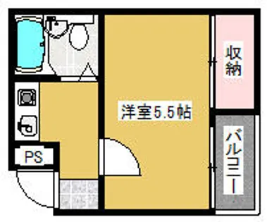 ラムール萱島【205号室】の間取り