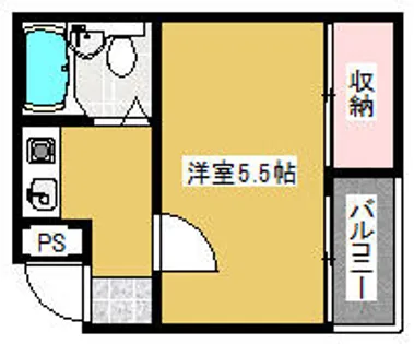 ラムール萱島【205号室】の間取り