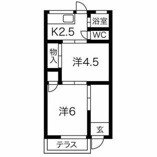 愛知県名古屋市南区道徳新町8丁目【アパート】の間取り