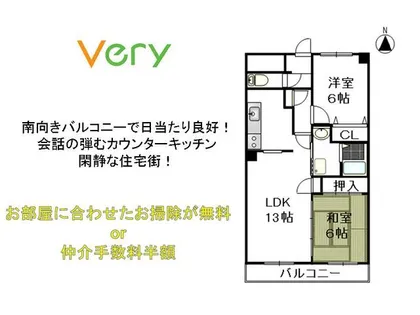 サンライズ・フレア【3階】の間取り