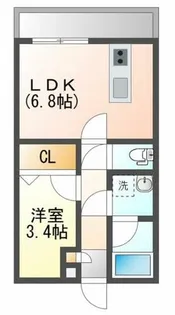 チェリーブロッサム感田【1階】の間取り
