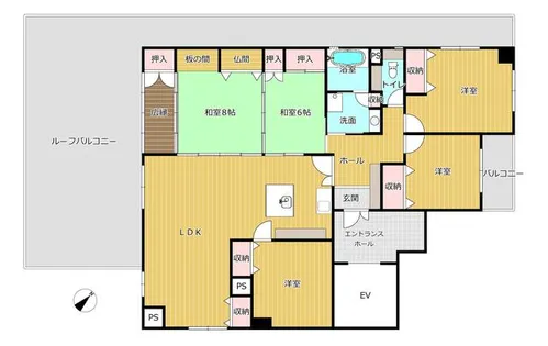 三原ビル【9号室】の間取り