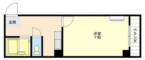 フレンドリー黒門【401号室】の間取り