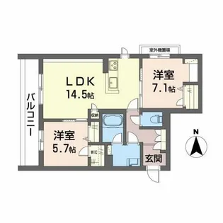 シャーメゾンタニガワ【3階】の間取り