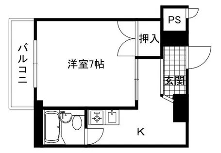 エザーンスあおい【4階】の間取り