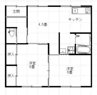 愛知県豊橋市牛川通3丁目【一戸建】の間取り