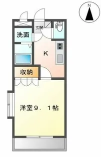 サンライズノア【106号室】の間取り