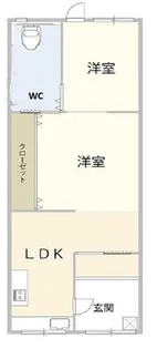 大阪府大阪市生野区鶴橋4丁目【テラスハウス】の間取り