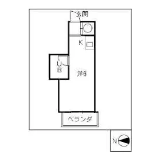ヴィラカレッジウエスト【408号室】の間取り