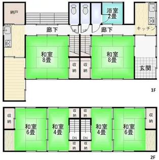 福岡県北九州市八幡東区川淵町【一戸建】の間取り