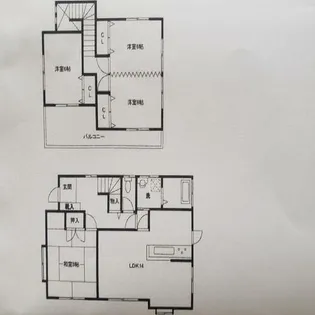 福岡県大野城市大城3丁目【一戸建】の間取り