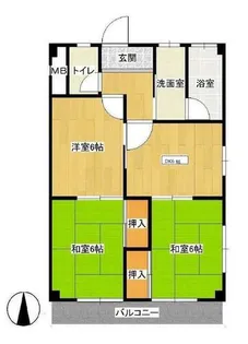 愛知県あま市下萱津江西【マンション】の間取り