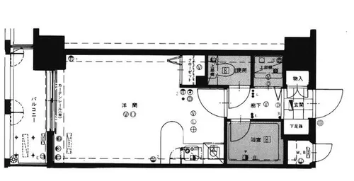 FLEX21博多Ⅱ【602号室】の間取り