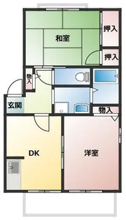 アビタシオン武庫川【101号室】の間取り