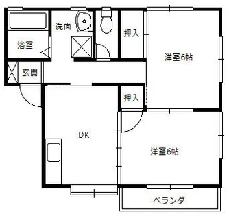 クレールカナヤマB【202号室】の間取り