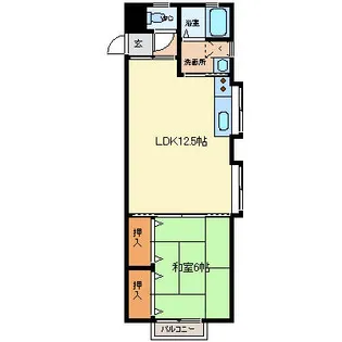 エクセレントハイツ【103号室】の間取り