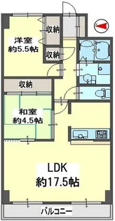 兵庫県神戸市兵庫区里山町【マンション】の間取り