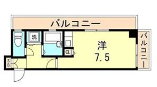 ベルズコート上沢【5階】の間取り